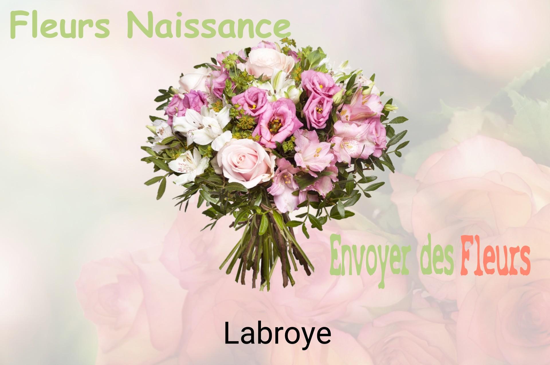 Bouquet de fleurs de naissance livré à Labroye